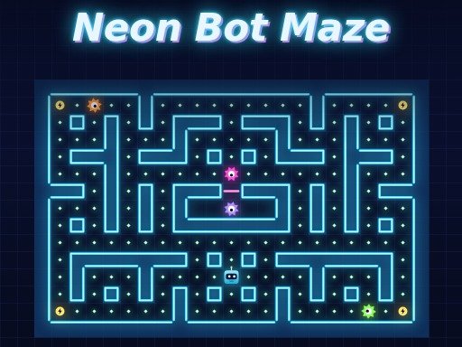 Neon Bot Maze