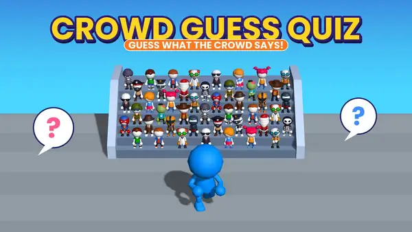 Crowd Guess Quiz – a crowd of players and a quiz host